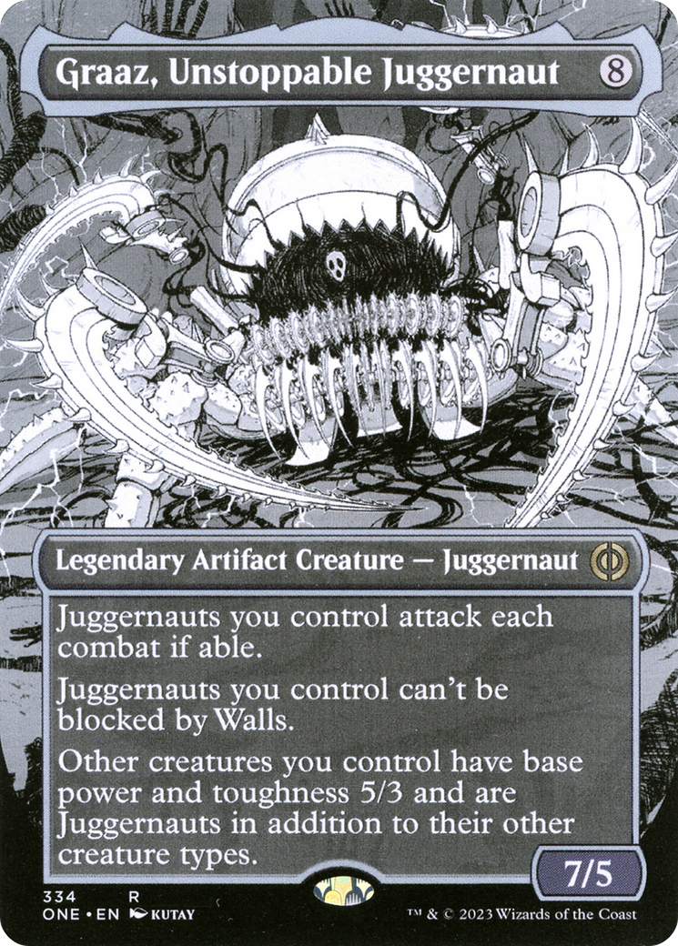 Graaz, Unstoppable Juggernaut (Borderless Manga) [Phyrexia: All Will Be One]-1