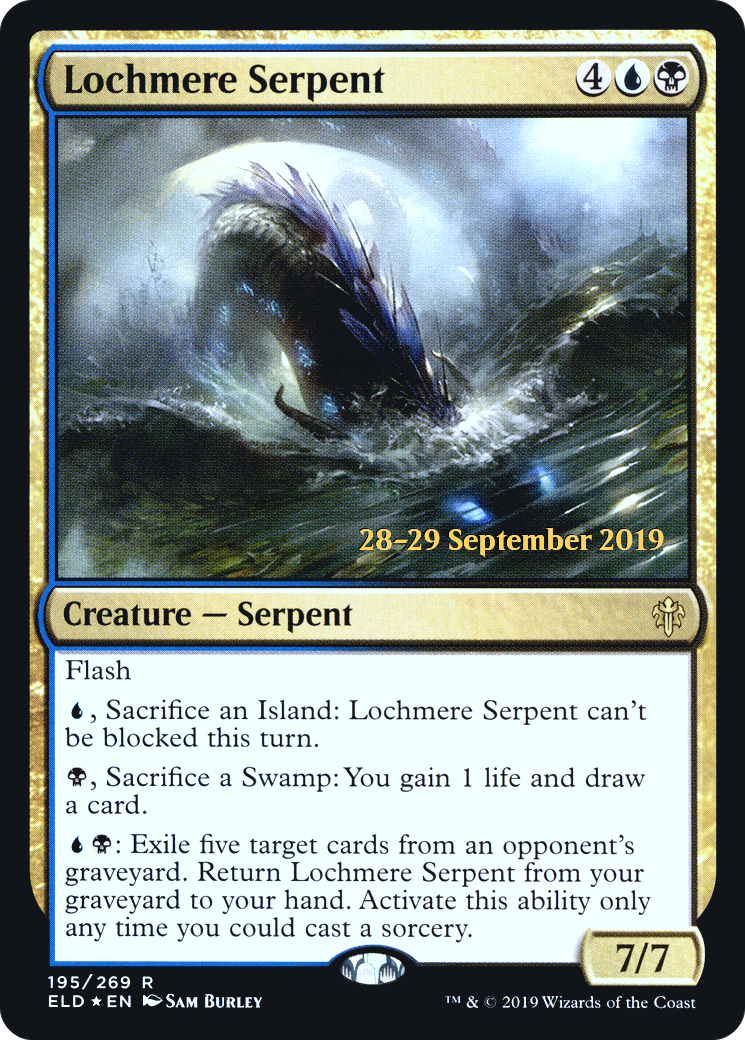 Lochmere Serpent [Throne of Eldraine Prerelease Promos]-1
