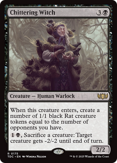 Chittering Witch [Tarkir: Dragonstorm Commander]-1