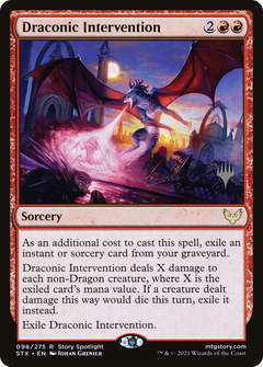 Draconic Intervention (Promo Pack) [Strixhaven: School of Mages Promos]-1