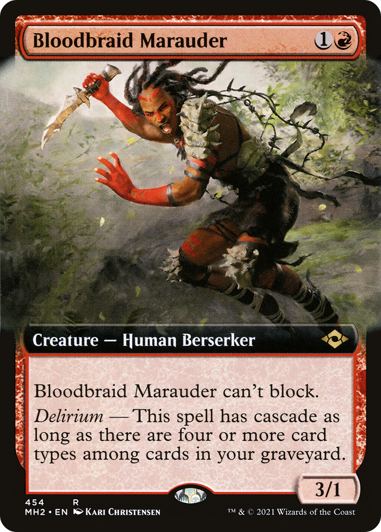 Bloodbraid Marauder (Extended Art) [Modern Horizons 2]-1