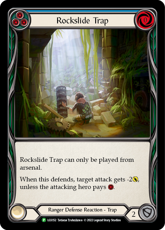 Rockslide Trap (Blue) [LGS152] (Promo)  Rainbow Foil-1