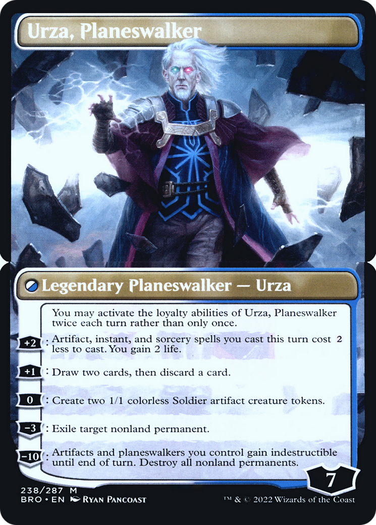 Urza, Planeswalker (PBRO-238BS) - The Brothers' War Promos Foil-1