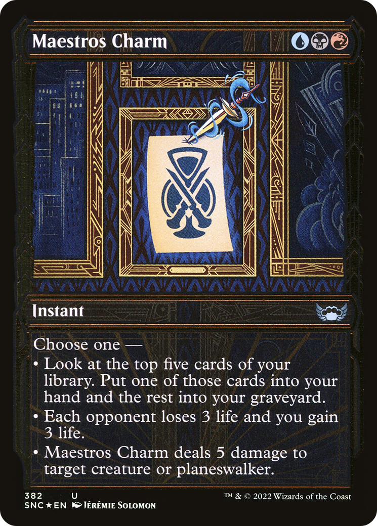Maestros Charm (Showcase Golden Age Gilded Foil) [Streets of New Capenna]-1