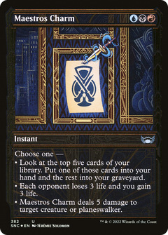 Maestros Charm (Showcase Golden Age Gilded Foil) [Streets of New Capenna]-1