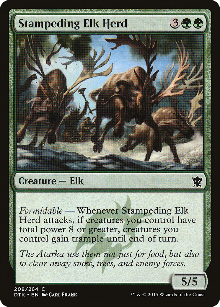 Stampeding Elk Herd [Dragons of Tarkir]-1