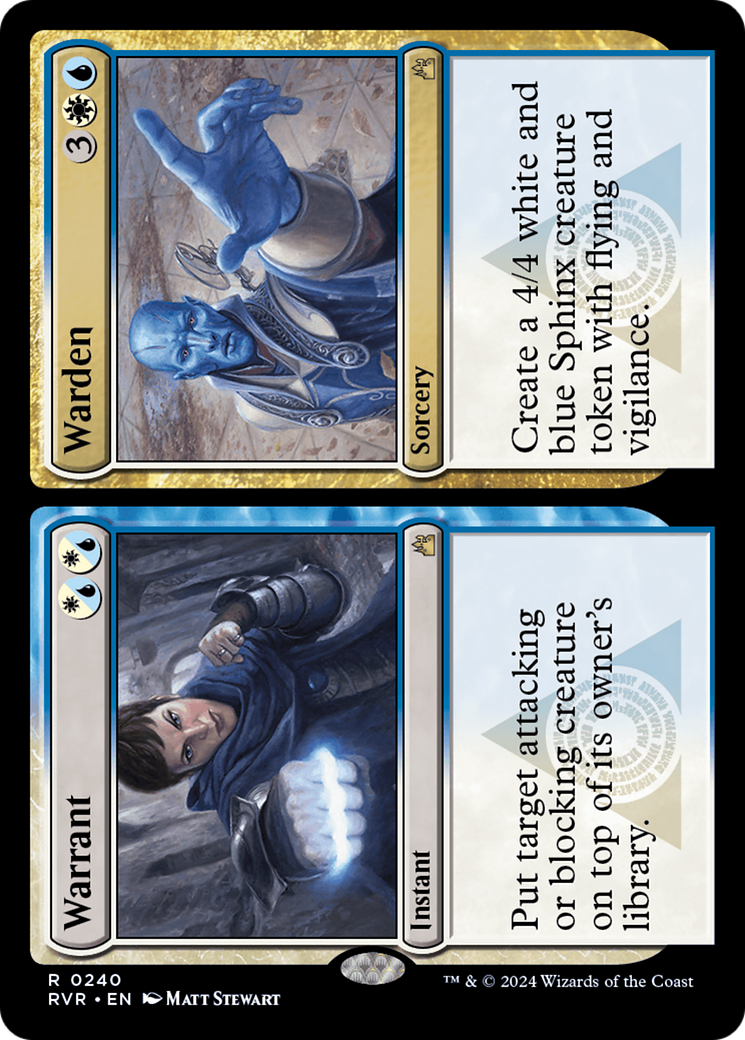 Warrant // Warden (RVR-240) - Ravnica Remastered-1