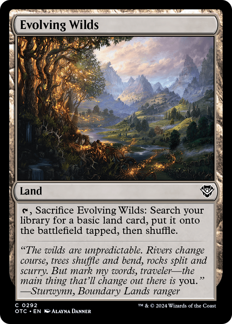 Evolving Wilds [Outlaws of Thunder Junction Commander]-1