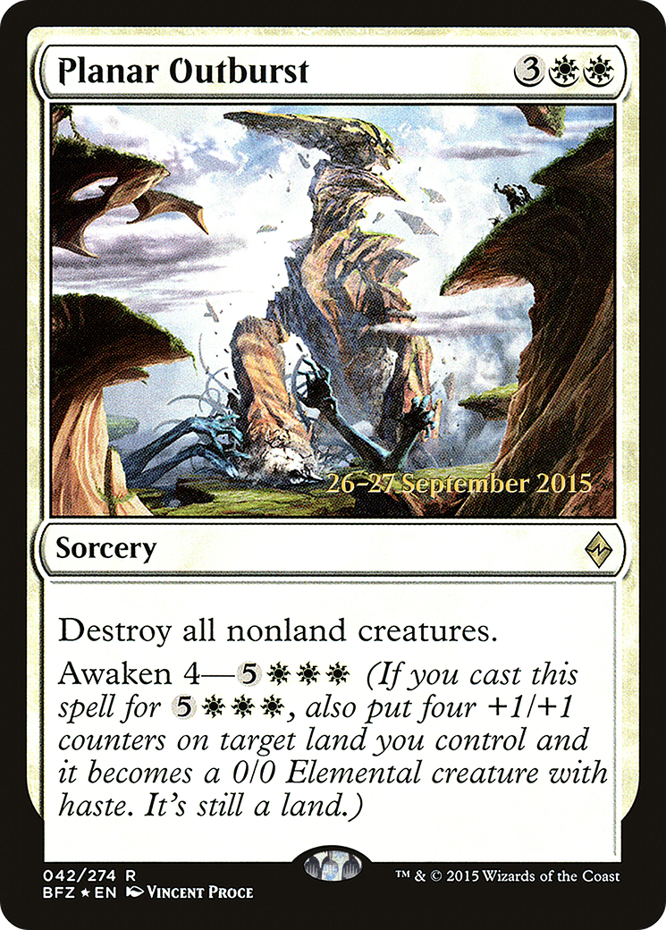 Planar Outburst [Battle for Zendikar Prerelease Promos]-1