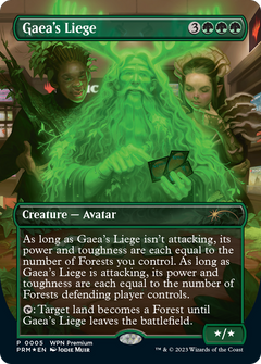 Gaea's Liege (PW24-005) - Wizards Play Network 2024 (Borderless) Foil-1