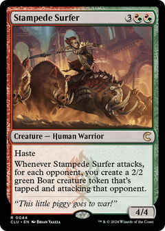 Stampede Surfer [Ravnica: Clue Edition]-1