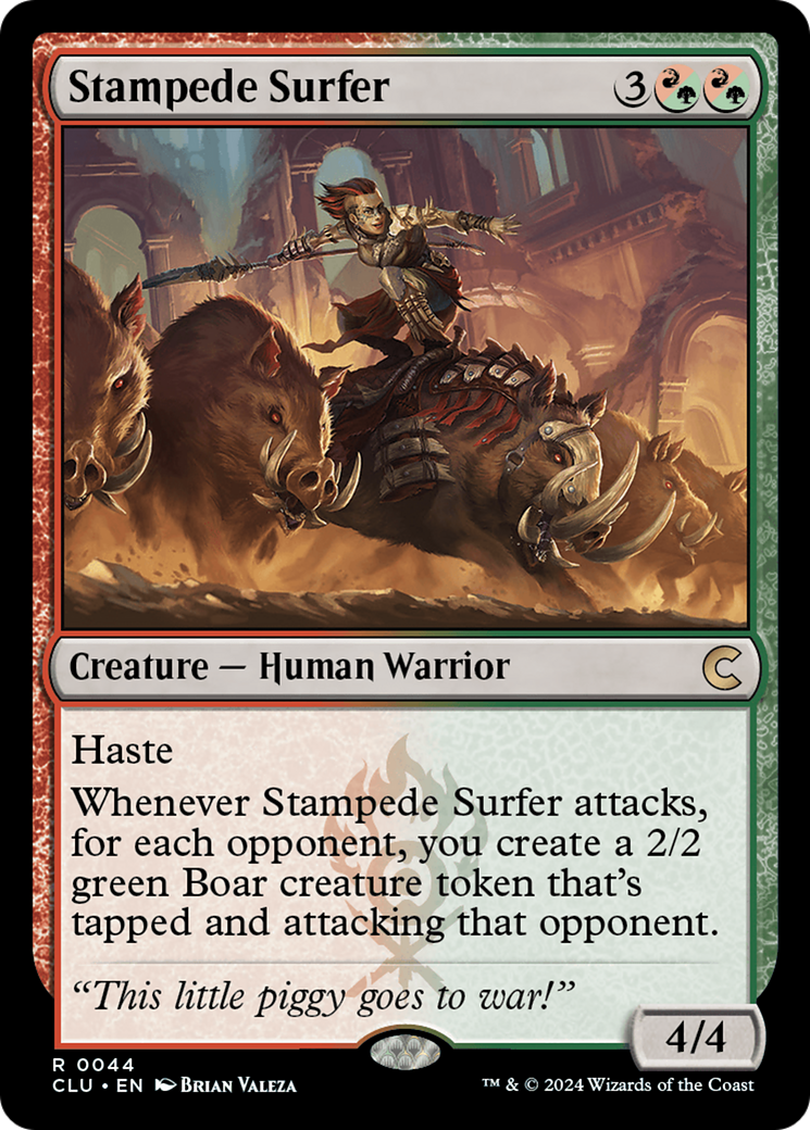 Stampede Surfer [Ravnica: Clue Edition]-1