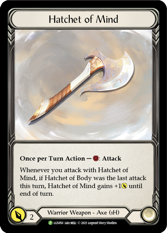 Hatchet of Mind [LGS050] (Promo)  Cold Foil-1