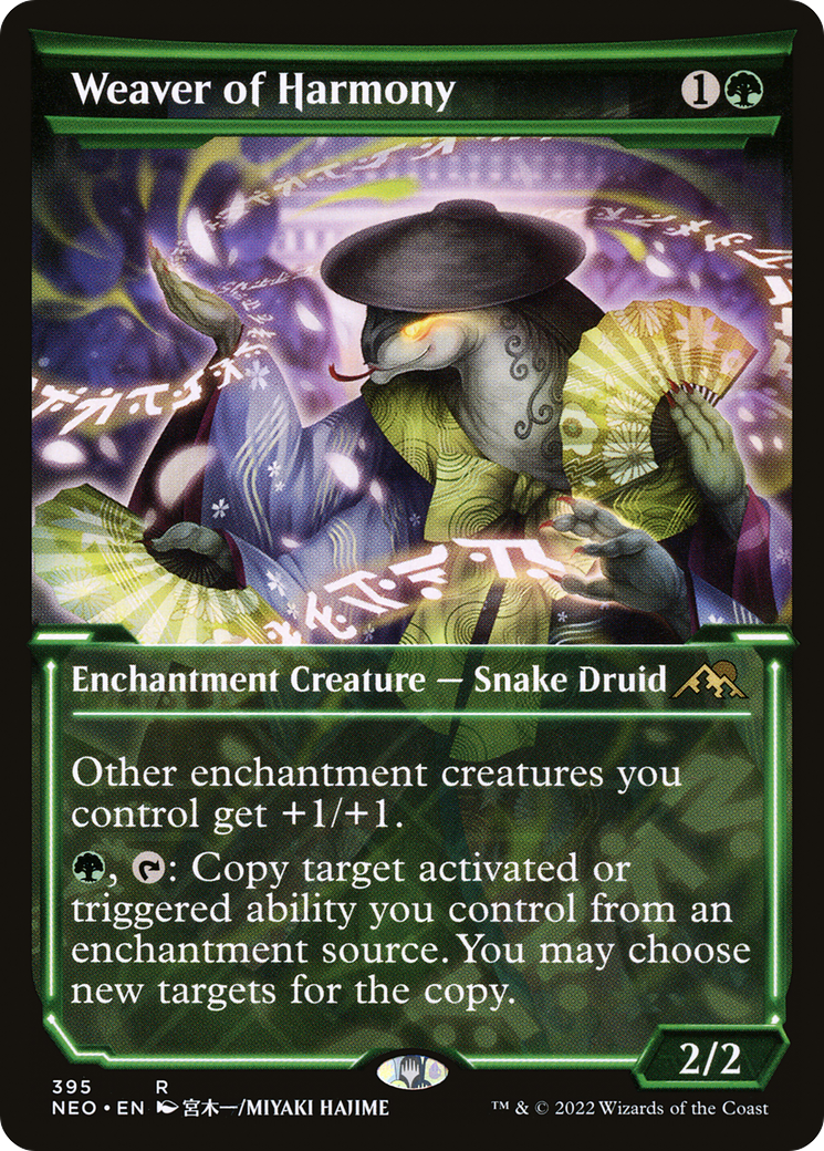 Weaver of Harmony (Showcase) (NEO-395) - Kamigawa: Neon Dynasty: (Showcase) Foil-1