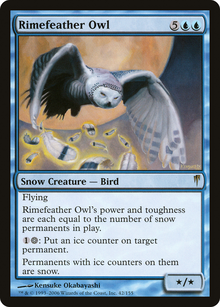 Rimefeather Owl [Coldsnap]-1