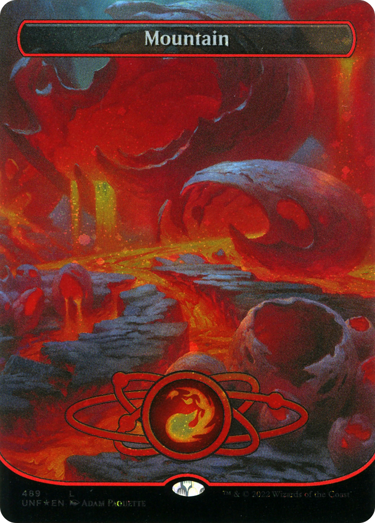 Mountain (489) (Planetary Space-ic Land) (Galaxy Foil) [Unfinity]-1
