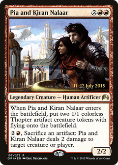 Pia and Kiran Nalaar [Magic Origins Prerelease Promos]-1