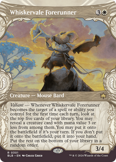 Whiskervale Forerunner (Showcase) (BLB-301) - Bloomburrow: (Showcase) (Borderless)-1