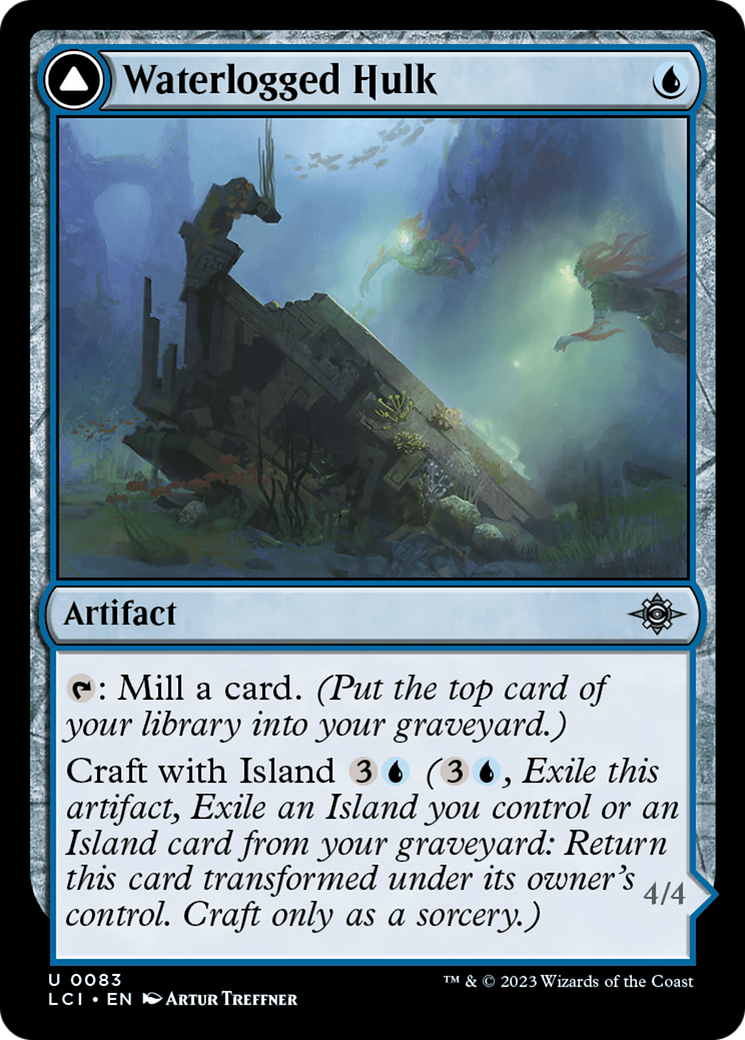 Waterlogged Hulk (LCI-083) - The Lost Caverns of Ixalan Foil-3