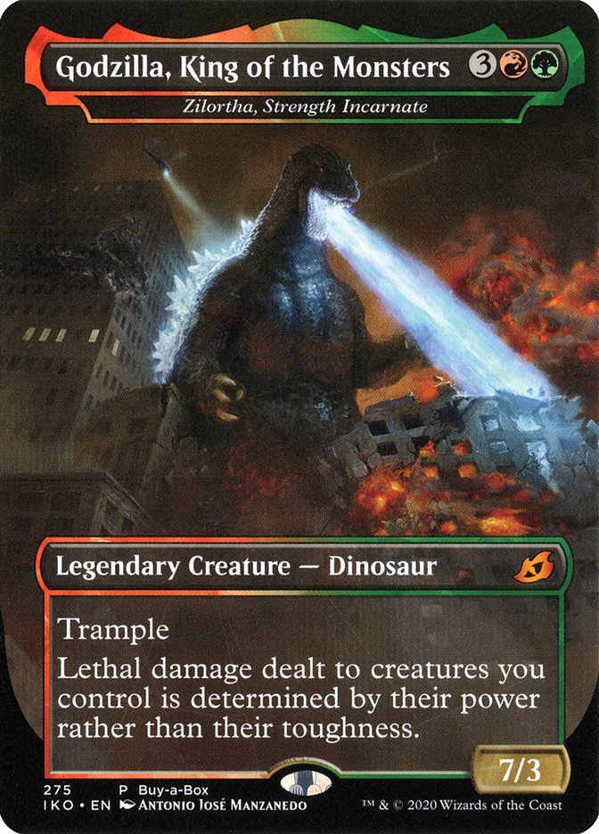 Zilortha, Strength Incarnate - Godzilla, King of the Monsters (Buy-A-Box) [Ikoria: Lair of Behemoths Promos]-1