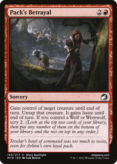 Pack's Betrayal [Innistrad: Midnight Hunt]-1
