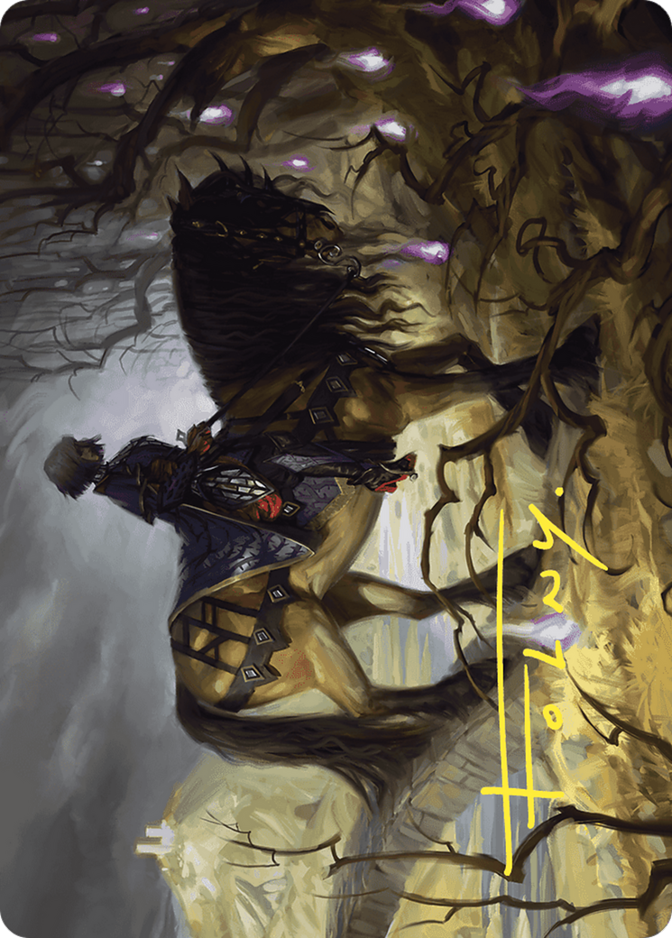 Rowan's Grim Search // Rowan's Grim Search (AWOE-013) - Wilds of Eldraine Art Series (Borderless) Foil-1