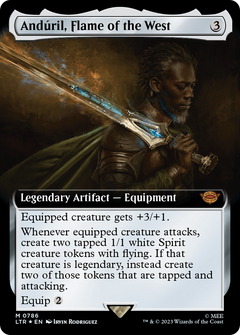 Anduril, Flame of the West (Extended Art) (Surge Foil) [The Lord of the Rings: Tales of Middle-Earth]-1