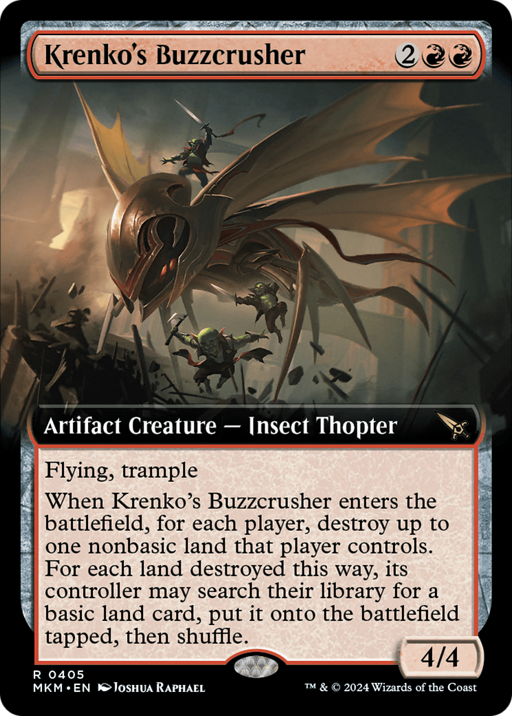 Krenko's Buzzcrusher (Extended Art) [Murders at Karlov Manor]-1