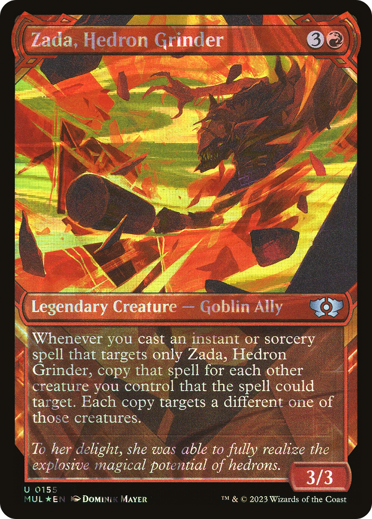 Zada, Hedron Grinder (Halo Foil) (MUL-155) - Multiverse Legends: (Showcase) Foil-1