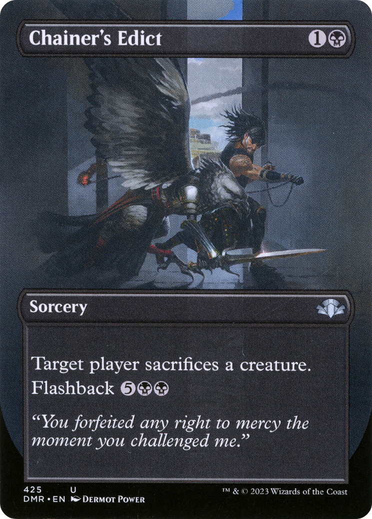 Chainer's Edict (Borderless Alternate Art) [Dominaria Remastered]-1