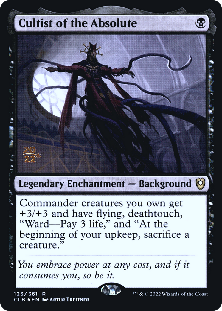 Cultist of the Absolute [Commander Legends: Battle for Baldur's Gate Prerelease Promos]-1