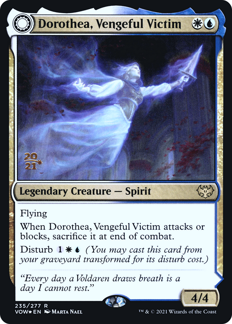 Dorothea, Vengeful Victim // Dorothea's Retribution [Innistrad: Crimson Vow Prerelease Promos]-4