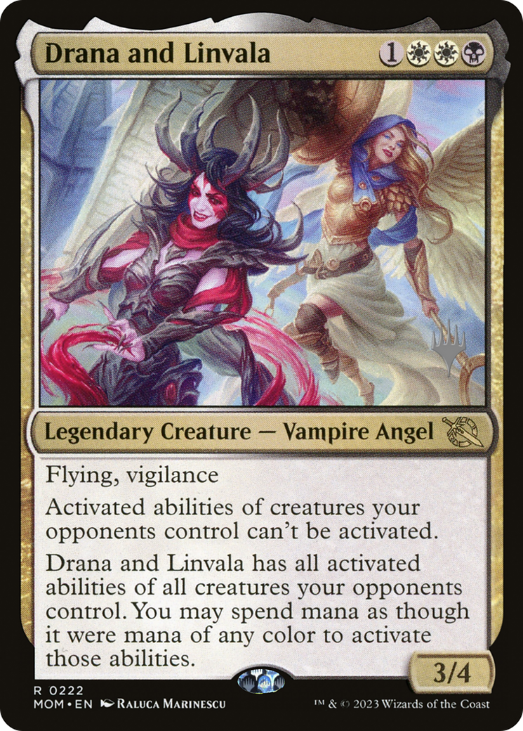 Drana and Linvala (Promo Pack) [March of the Machine Promos]-1