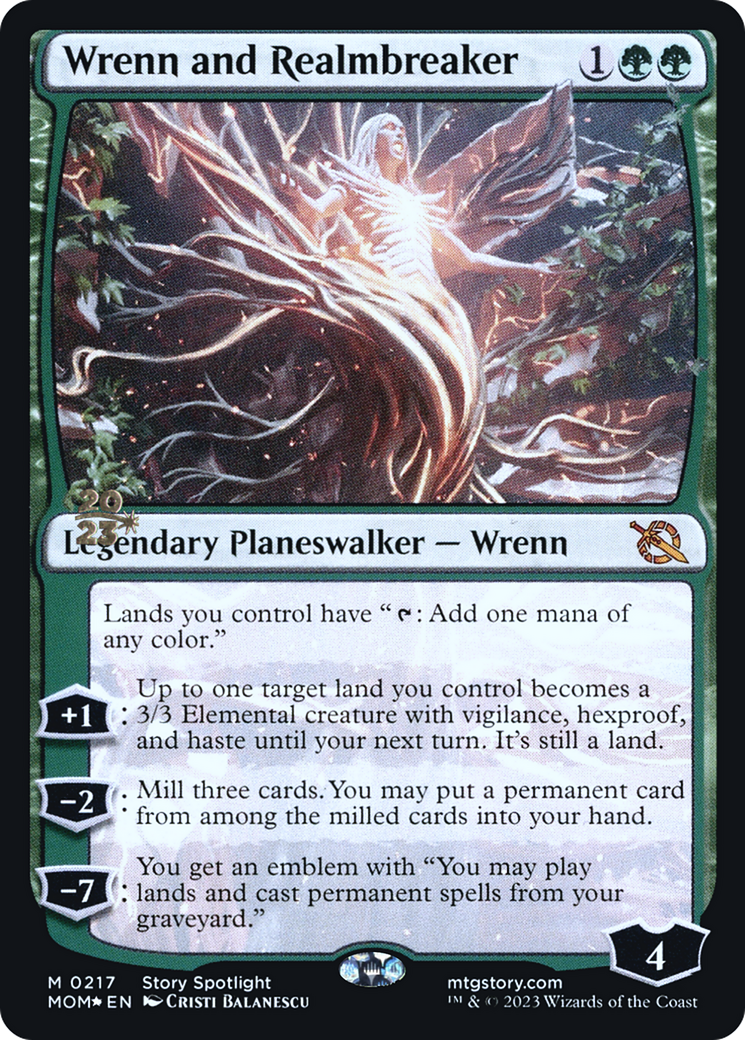 Wrenn and Realmbreaker [March of the Machine Prerelease Promos]-1