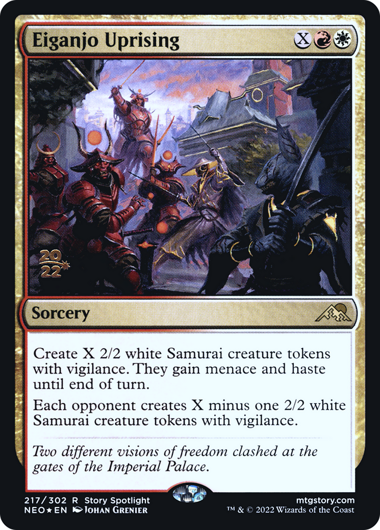 Eiganjo Uprising [Kamigawa: Neon Dynasty Prerelease Promos]-1
