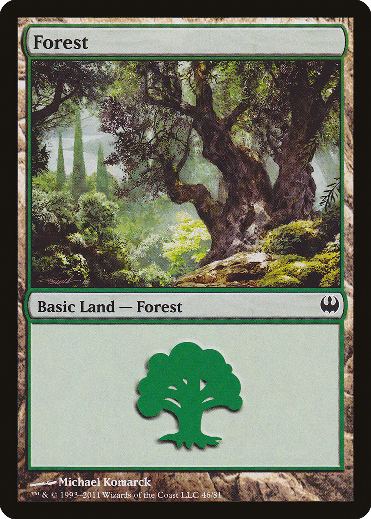 Forest (46) [Duel Decks: Knights vs. Dragons]-1