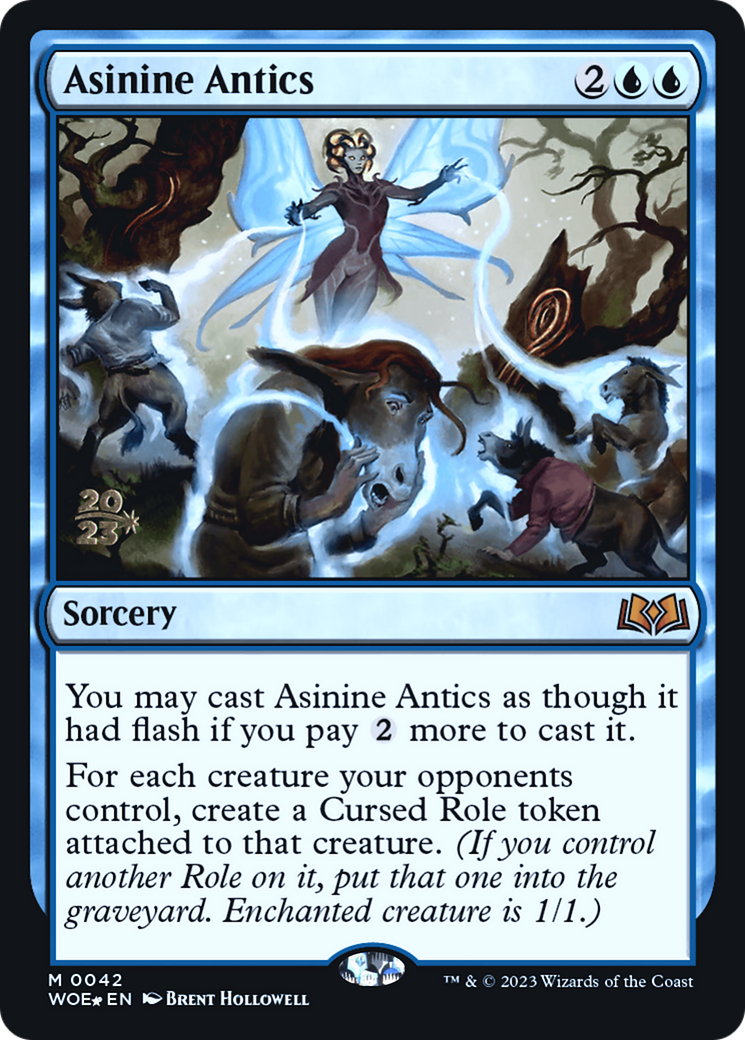Asinine Antics [Wilds of Eldraine Prerelease Promos]-1