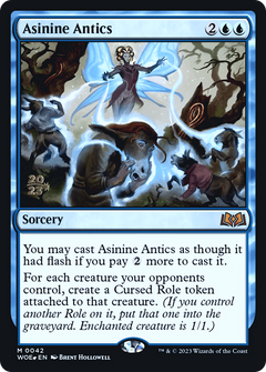 Asinine Antics [Wilds of Eldraine Prerelease Promos]-1