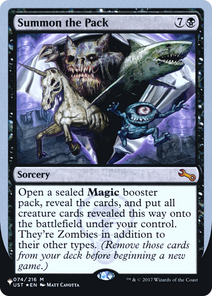 Summon the Pack (Unfinity Foil Edition) [The List]-1
