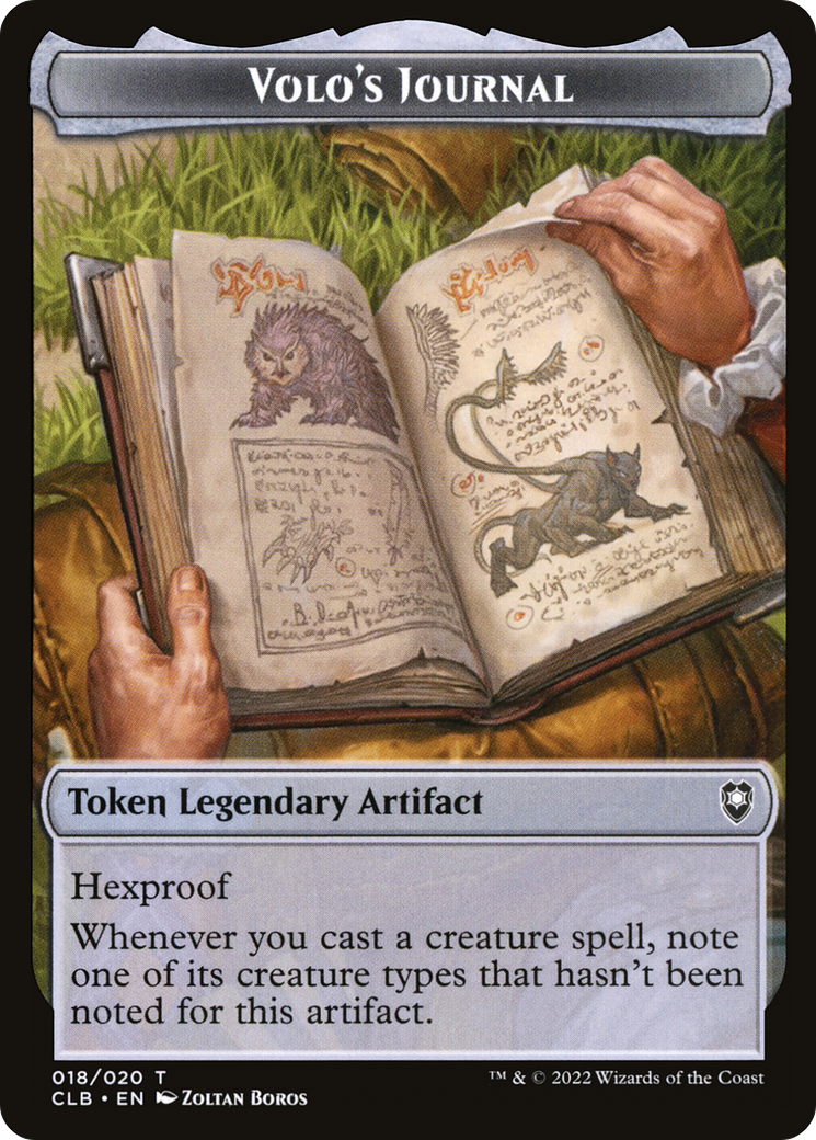 Volo's Journal Token (CLB-018) - Battle for Baldur's Gate Tokens-1