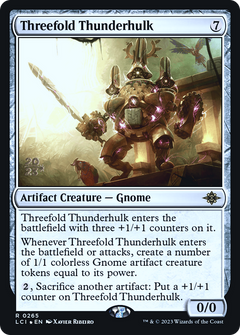 Threefold Thunderhulk [The Lost Caverns of Ixalan Prerelease Cards]-1