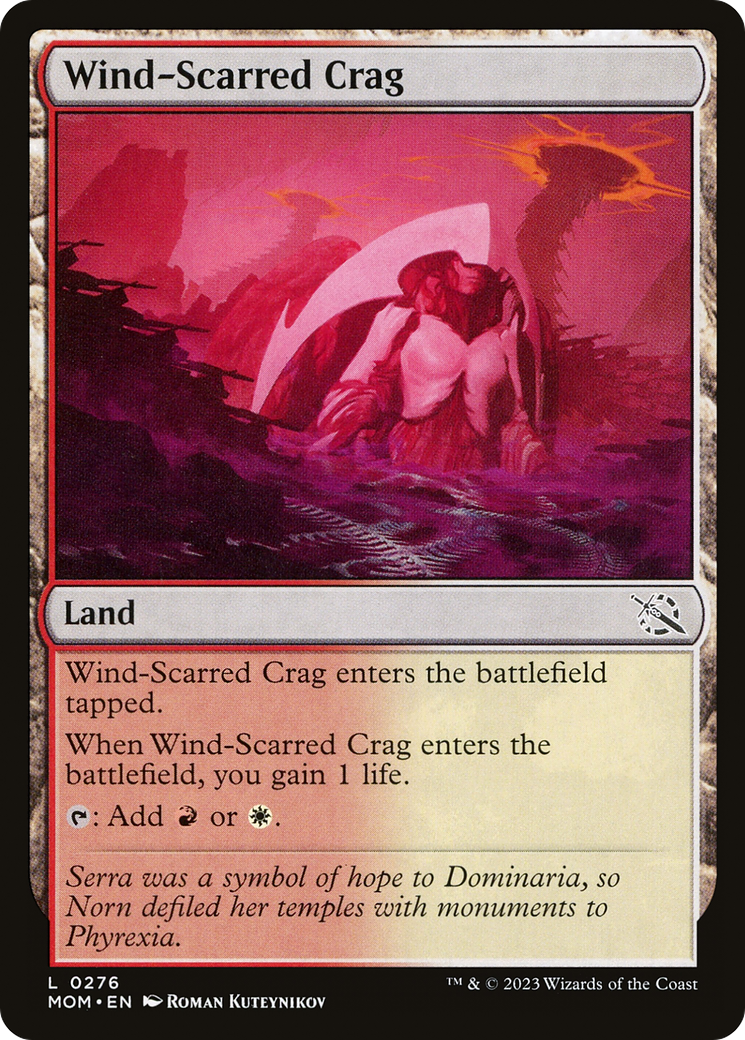 Wind-Scarred Crag (MOM-276) - March of the Machine Foil-1