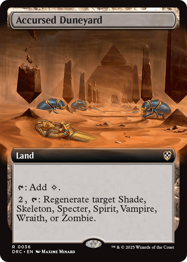 Accursed Duneyard (Extended Art) [Aetherdrift Commander]-1