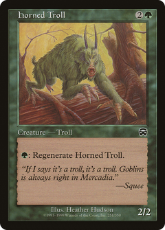 Horned Troll [Mercadian Masques]-1