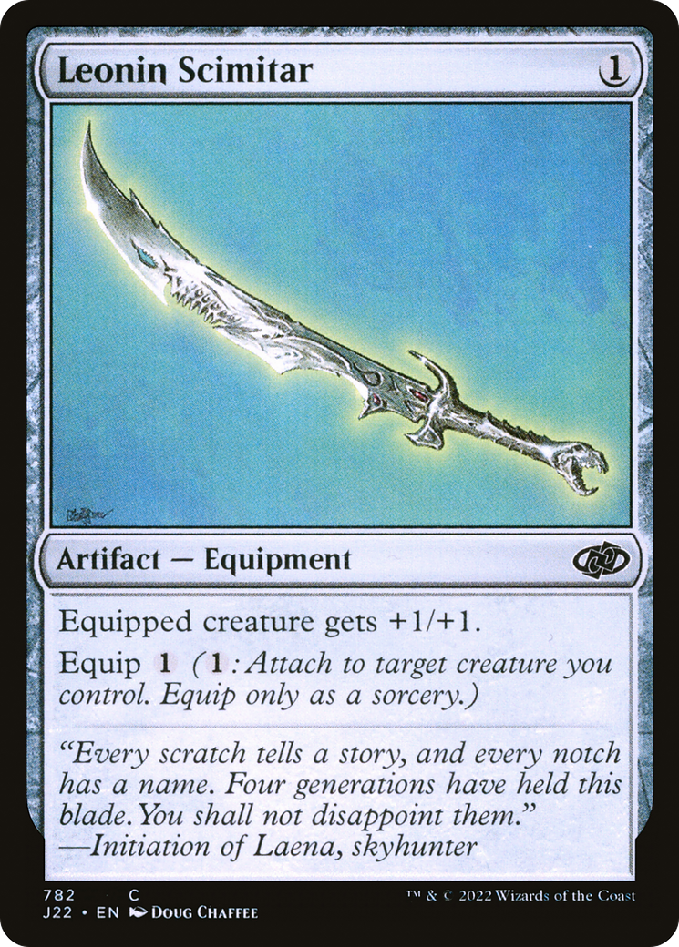 Leonin Scimitar [Jumpstart 2022]-1