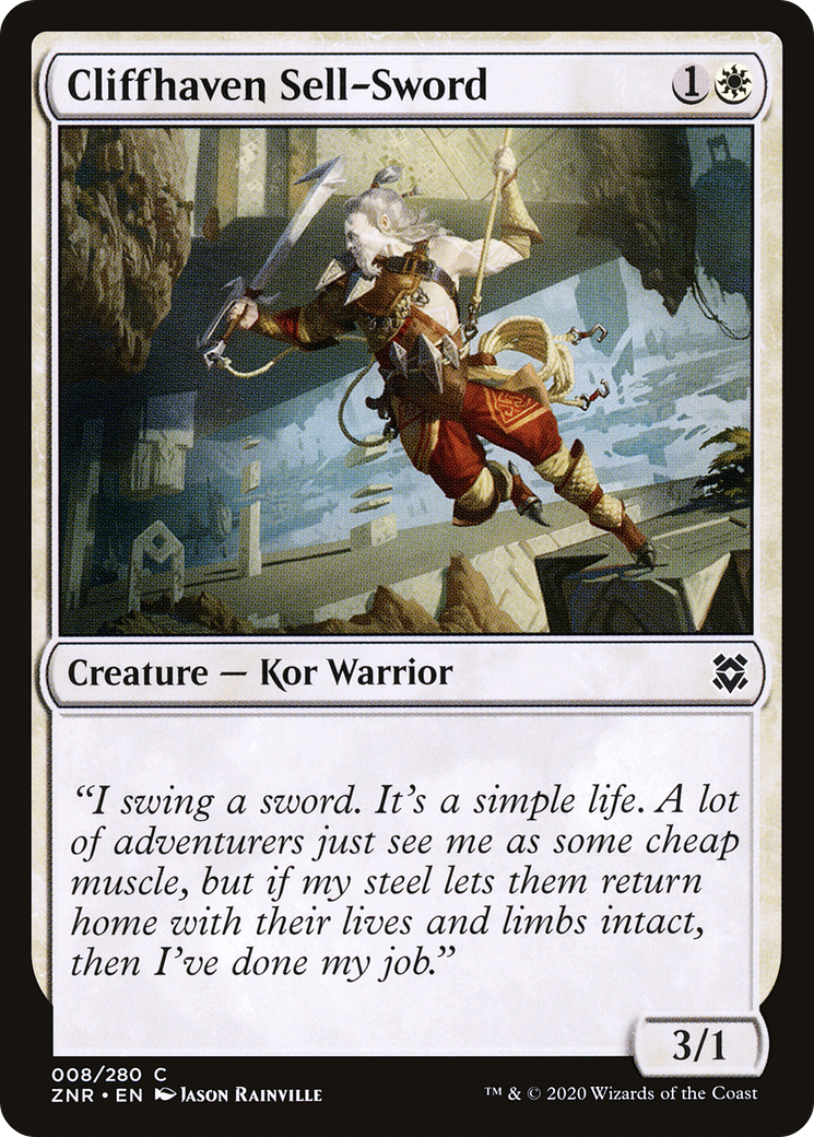 Cliffhaven Sell-Sword [Zendikar Rising]-1