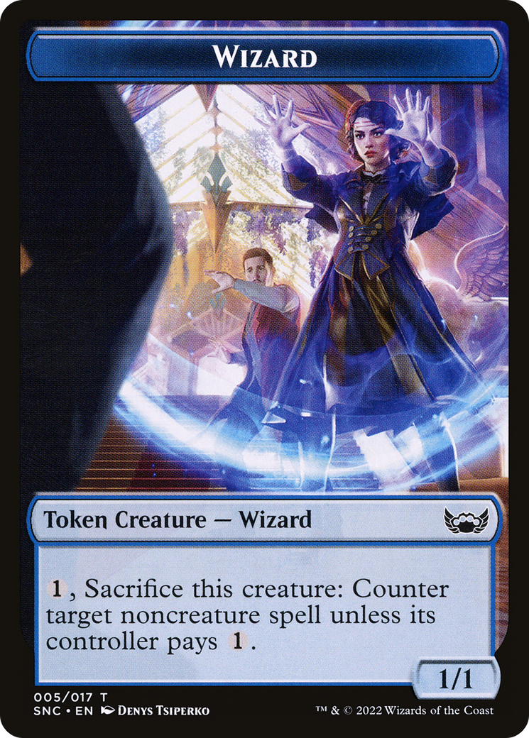 Wizard (TSNC-005) - Streets of New Capenna Tokens-1
