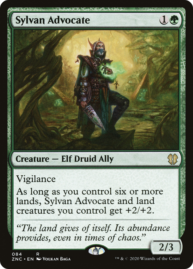 Sylvan Advocate [Zendikar Rising Commander]-1