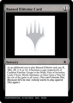 Banned Eldraine Card (UNK-RC01A) - Unknown Event-1