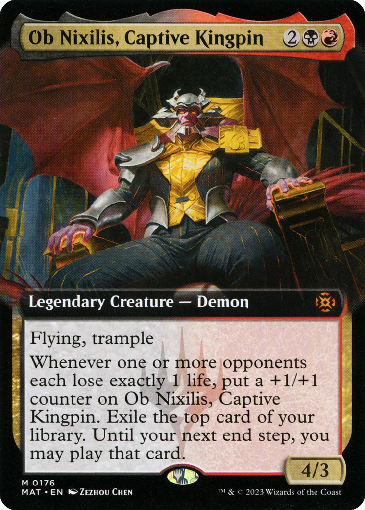Ob Nixilis, Captive Kingpin (Extended Art) [March of the Machine: The Aftermath]-1